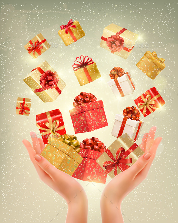 GraphicRiver Christmas Gold Background with Gift Boxes 9351023 GraphicRiver Christmas Gold Background with Gift Boxes 9351023