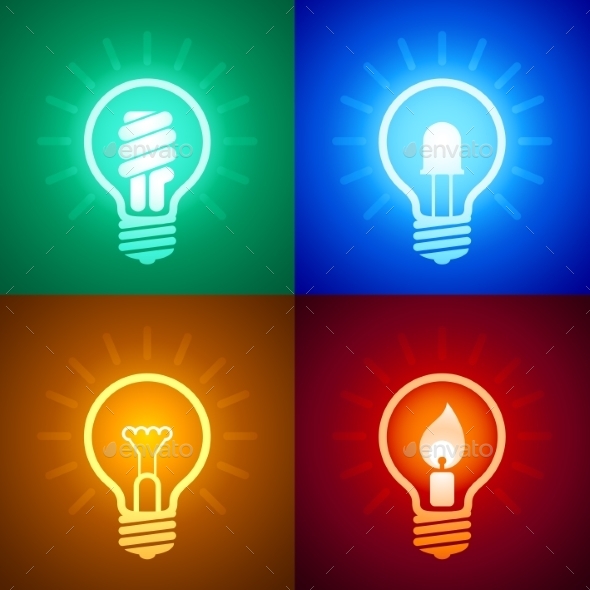 GraphicRiver Evolution of Lighting Equipment 9351098 GraphicRiver Evolution of Lighting Equipment 9351098