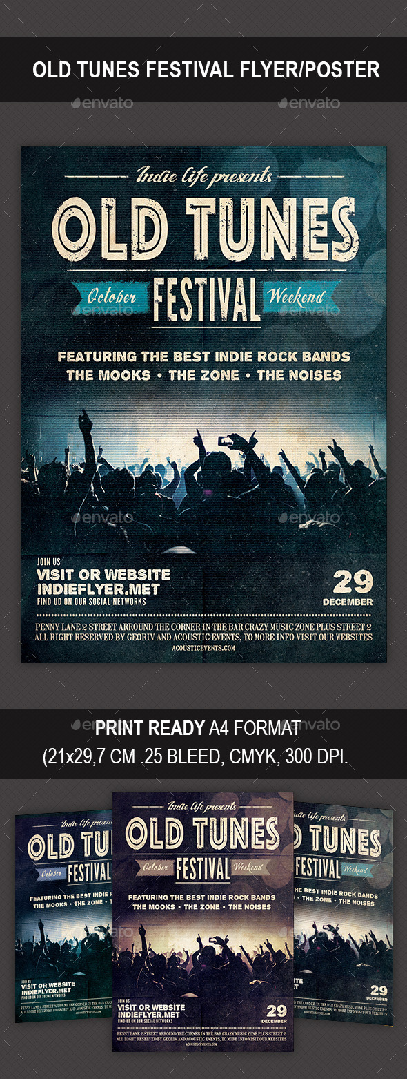 GraphicRiver Old Tunes Festival Flyer Poster 9351615 GraphicRiver Old Tunes Festival Flyer Poster 9351615
