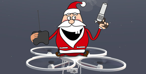 Santa on Drone Santa on Drone