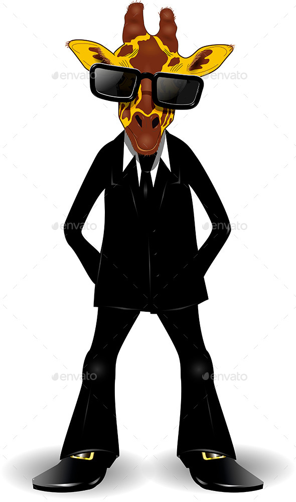 GraphicRiver Giraffe in a Suit 9351672 GraphicRiver Giraffe in a Suit 9351672
