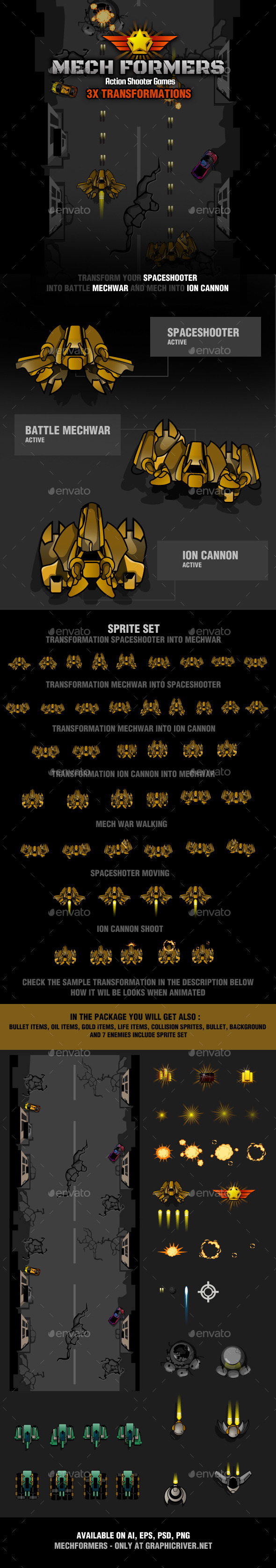 GraphicRiver Mechformer Transformers Game 9321546 GraphicRiver Mechformer Transformers Game 9321546
