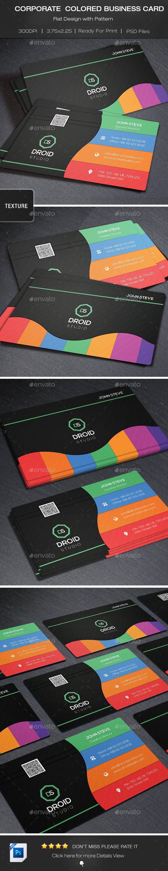 Corporate Colored Business Card Corporate Colored Business Card