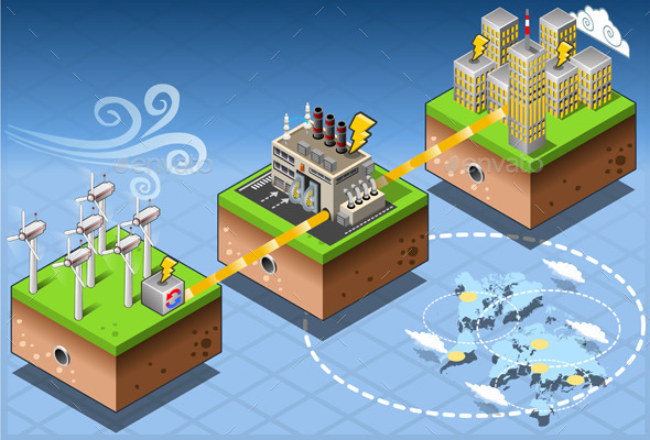 GraphicRiver Isometric Infographic Energy Harvesting Diagram 9352130 GraphicRiver Isometric Infographic Energy Harvesting Diagram 9352130