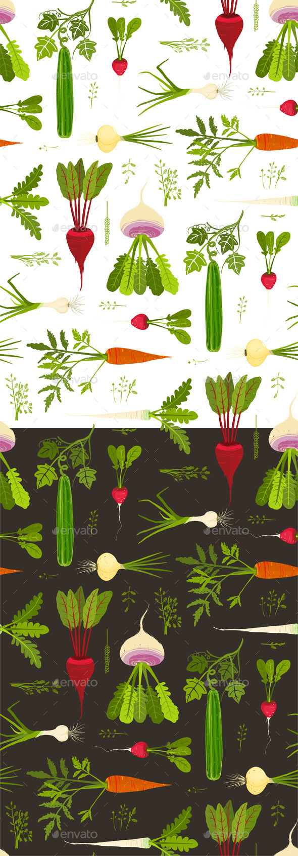 GraphicRiver Vegetables and Greens Seamless Pattern Background 9352991 GraphicRiver Vegetables and Greens Seamless Pattern Background 9352991