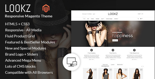 Lookz - Magento Parallax Template