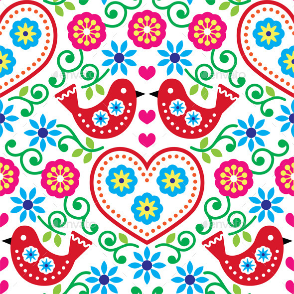 GraphicRiver Folk Art Pattern 9355250 GraphicRiver Folk Art Pattern 9355250