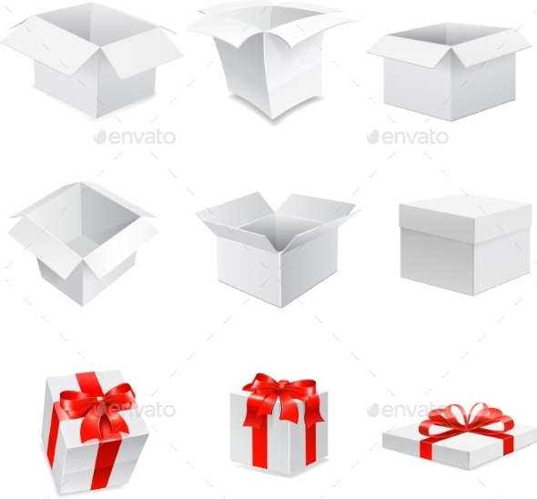 GraphicRiver Gift Set Vector 9355303 GraphicRiver Gift Set Vector 9355303
