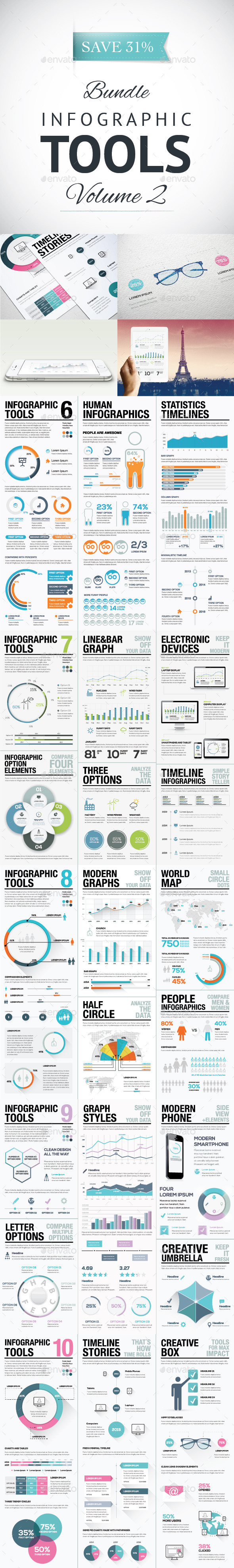 Infographic Tools Bundle Volume 2 - AI & EPS (Infographics)