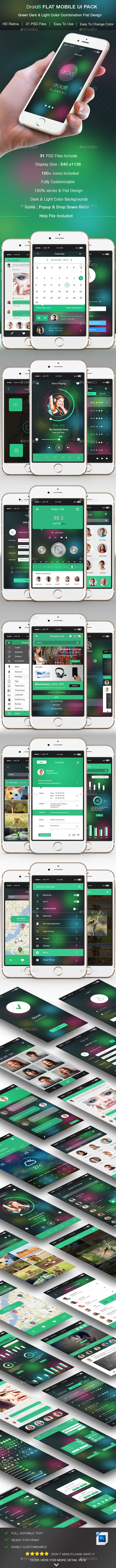 GraphicRiver Droid8 Flat Mobile UI Pack 9345153 GraphicRiver Droid8 Flat Mobile UI Pack 9345153