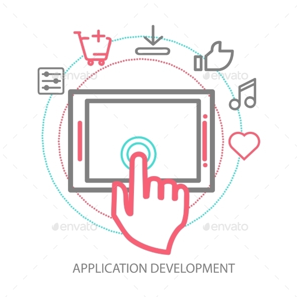 GraphicRiver Vector Mobile App Development Concept 9355621 GraphicRiver Vector Mobile App Development Concept 9355621