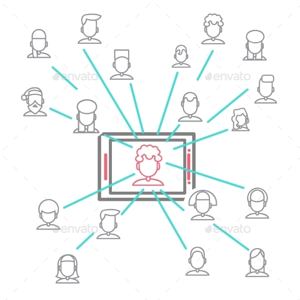 GraphicRiver Social Networking People Conceptual Vector Design 9355648 GraphicRiver Social Networking People Conceptual Vector Design 9355648