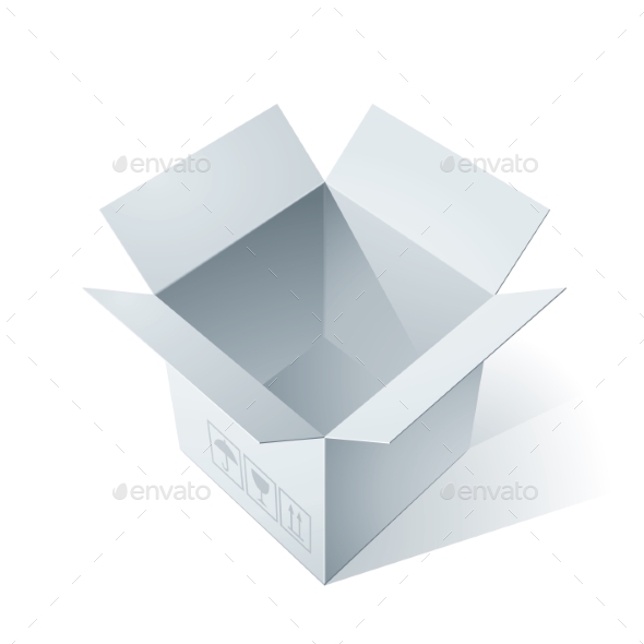 GraphicRiver Open Cardboard Box 9355991 GraphicRiver Open Cardboard Box 9355991