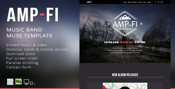 ThemeForest Amp-Fi OnePage Music Band Muse Template 9356103 ThemeForest Amp-Fi OnePage Music Band Muse Template 9356103