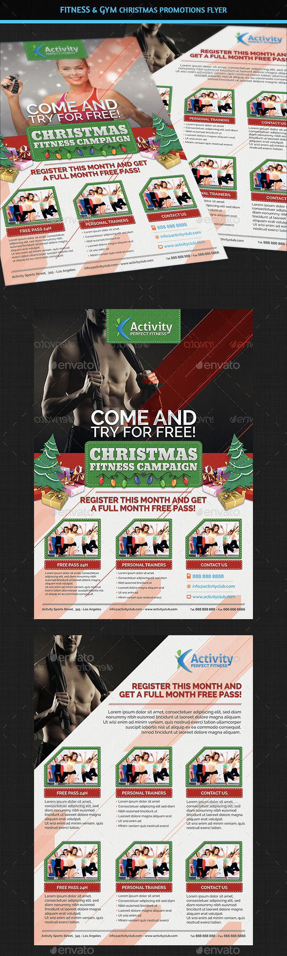 Fitness & Gym Christmas Promotions Flyer