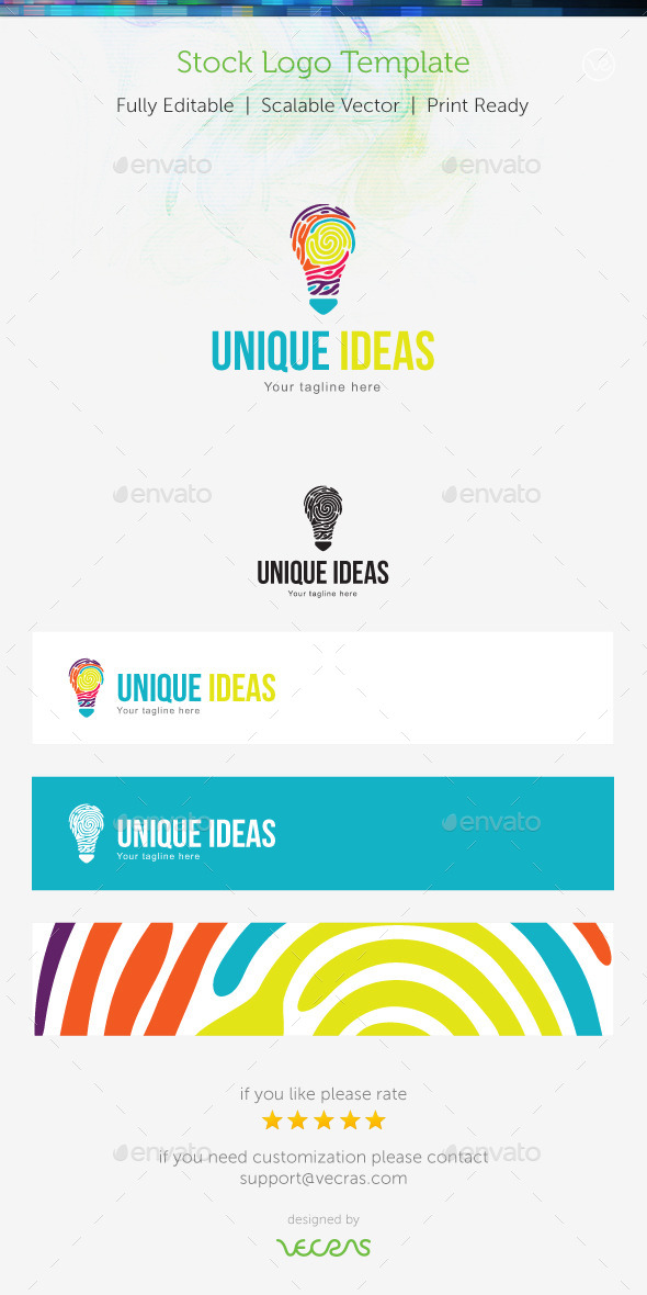 GraphicRiver Unique Ideas Stock Logo Template 9356189 GraphicRiver Unique Ideas Stock Logo Template 9356189