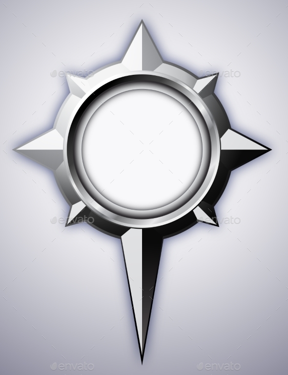 GraphicRiver Steel Compass Rose with Shadow 9356386 GraphicRiver Steel Compass Rose with Shadow 9356386
