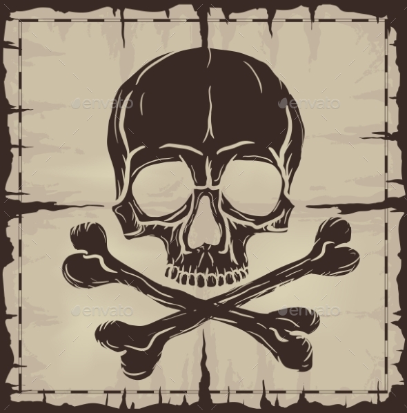 GraphicRiver Skull and Crossbones over Old Damaged Map 9356651 GraphicRiver Skull and Crossbones over Old Damaged Map 9356651