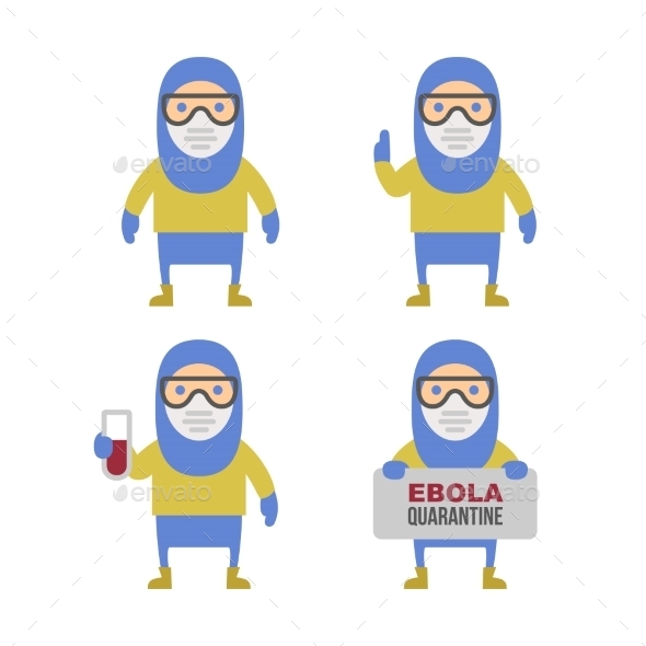 GraphicRiver Scientist in Protective Yellow Gear 9356698 GraphicRiver Scientist in Protective Yellow Gear 9356698
