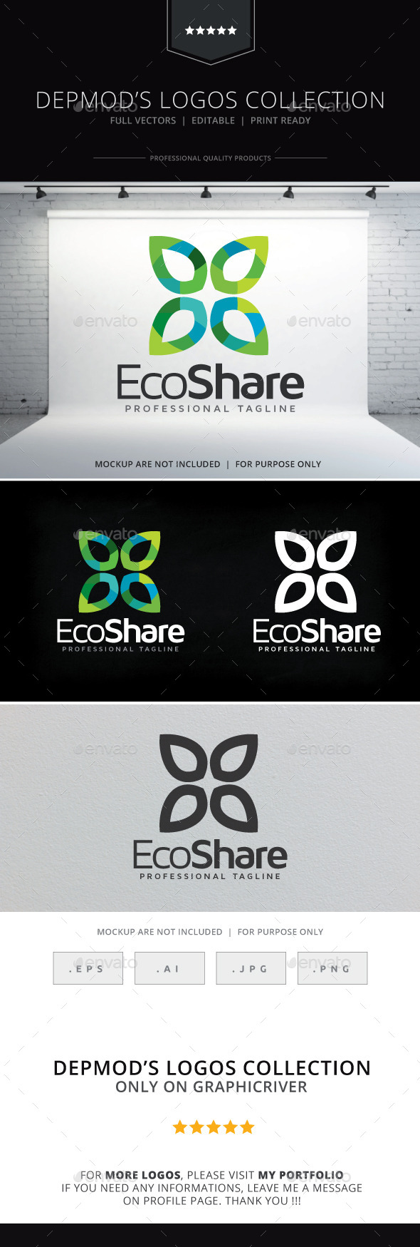 GraphicRiver Eco Share Logo 9357138 GraphicRiver Eco Share Logo 9357138