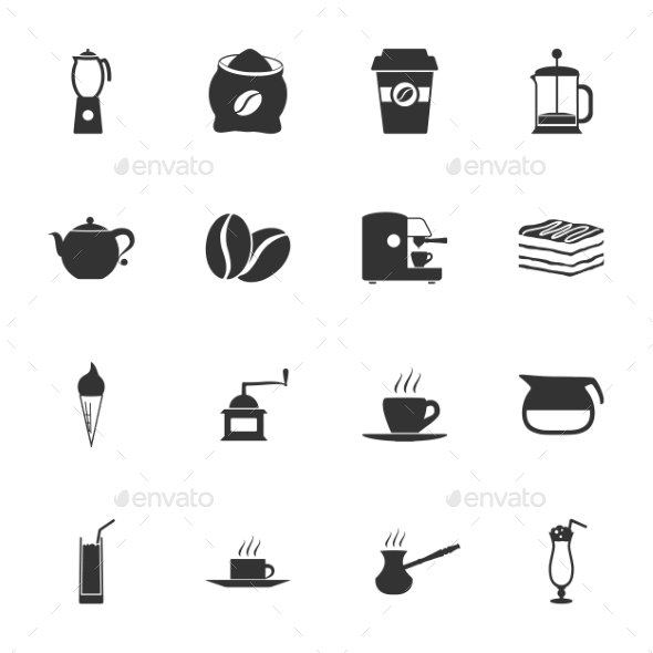 GraphicRiver Coffee Icons 9358494 GraphicRiver Coffee Icons 9358494