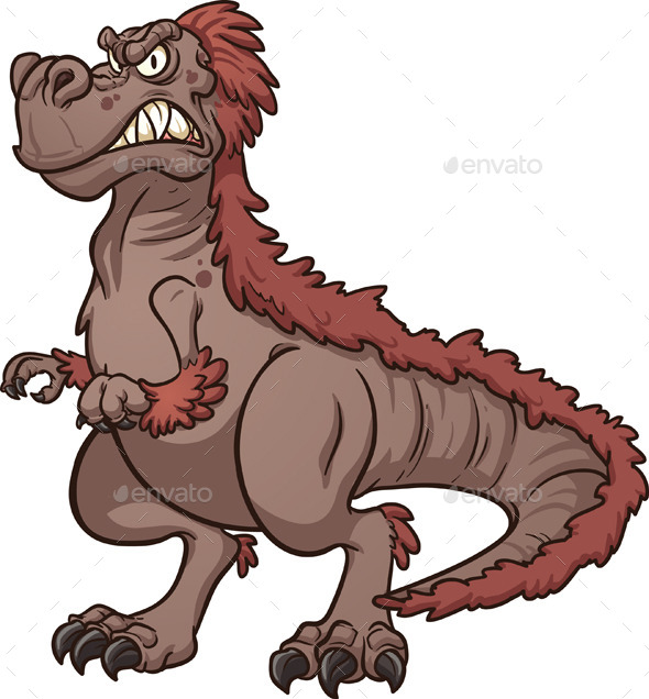 GraphicRiver Cartoon Tyrannosaurus 9358521 GraphicRiver Cartoon Tyrannosaurus 9358521