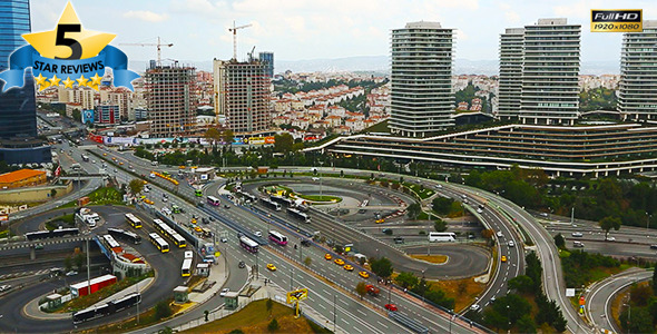 Road Junction Traffic in Istanbul Road Junction Traffic in Istanbul