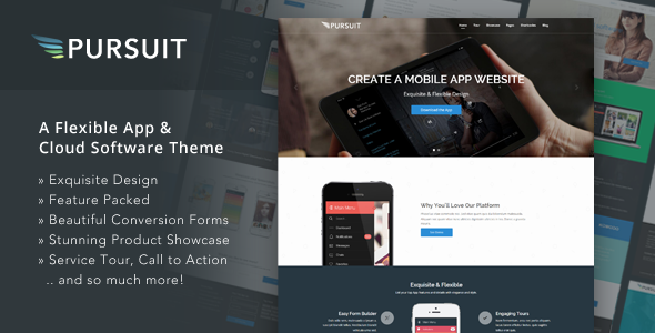 ThemeForest Pursuit Flexible App & Cloud Software Theme 9095879 ThemeForest Pursuit Flexible App & Cloud Software Theme 9095879