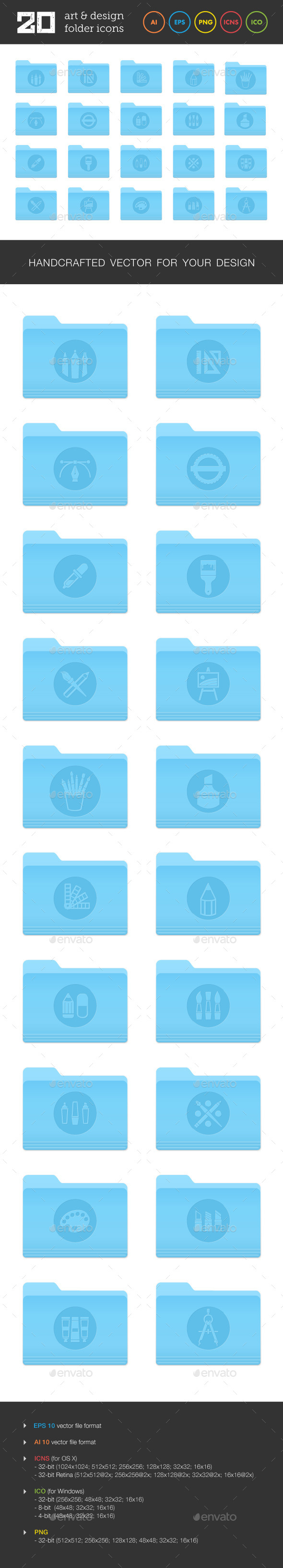 Art and Design Folder Icons Set 2 Art and Design Folder Icons Set 2