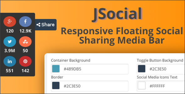 CodeCanyon jSocial Responsive Floating Social Sharing Bar 9187628 CodeCanyon jSocial Responsive Floating Social Sharing Bar 9187628