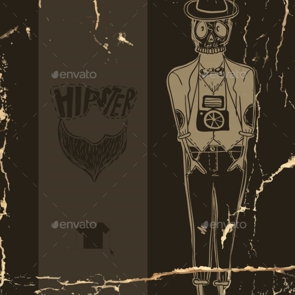 GraphicRiver Hipster Background in Retro Style 9362023 GraphicRiver Hipster Background in Retro Style 9362023