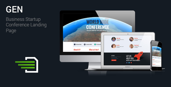 ThemeForest Gen Business Startup Conference Landing Page 9363292 ThemeForest Gen Business Startup Conference Landing Page 9363292