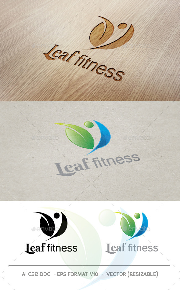 Leaf Fitness Logo (Nature)