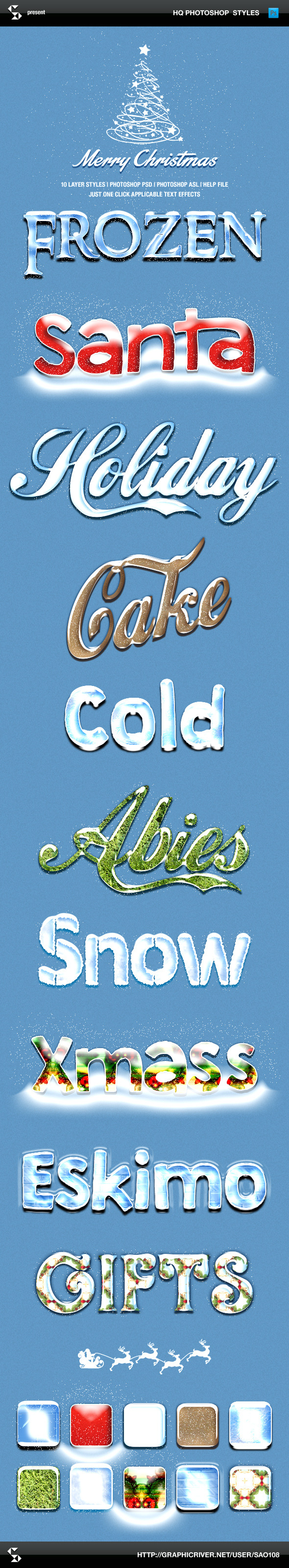 GraphicRiver Winter Style Text Effects 9366238 GraphicRiver Winter Style Text Effects 9366238