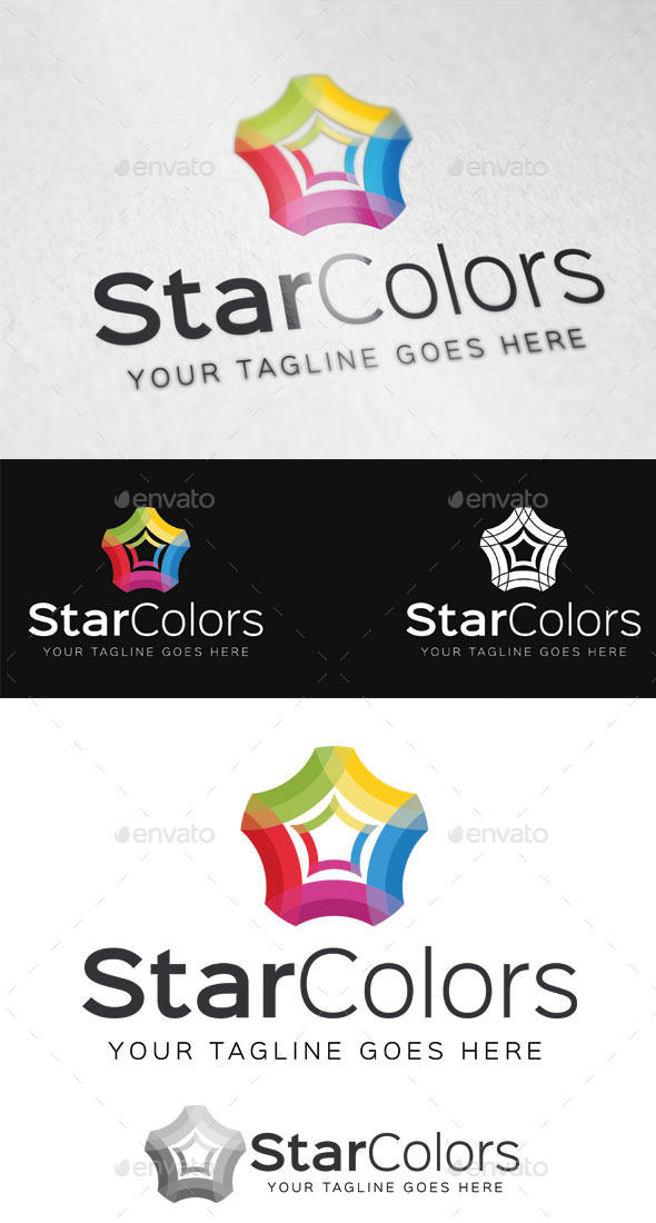 Star Colors Logo Template