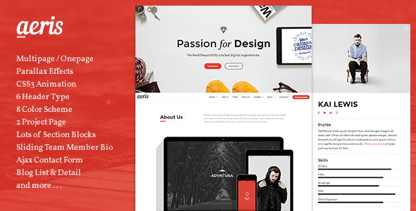 AERIS - Creative Parallax Template