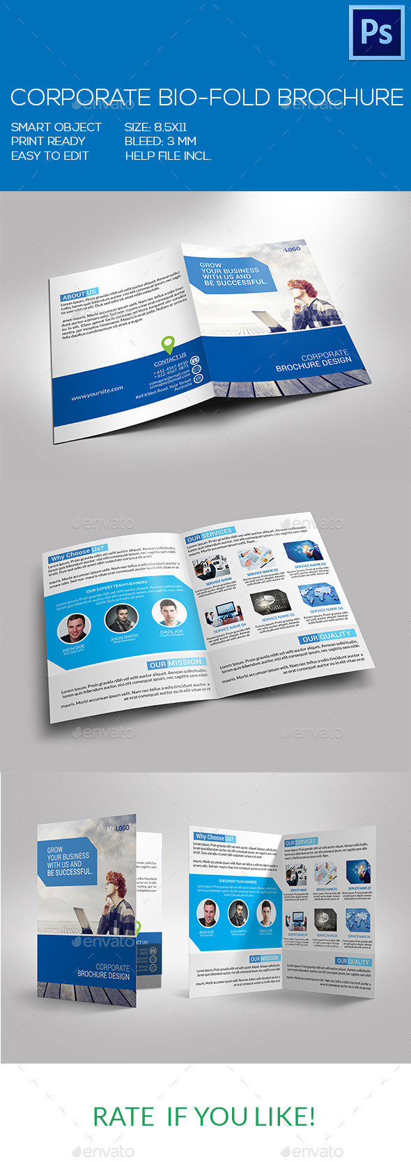 GraphicRiver Corporate Bio-Fold Brochure 9370824 GraphicRiver Corporate Bio-Fold Brochure 9370824