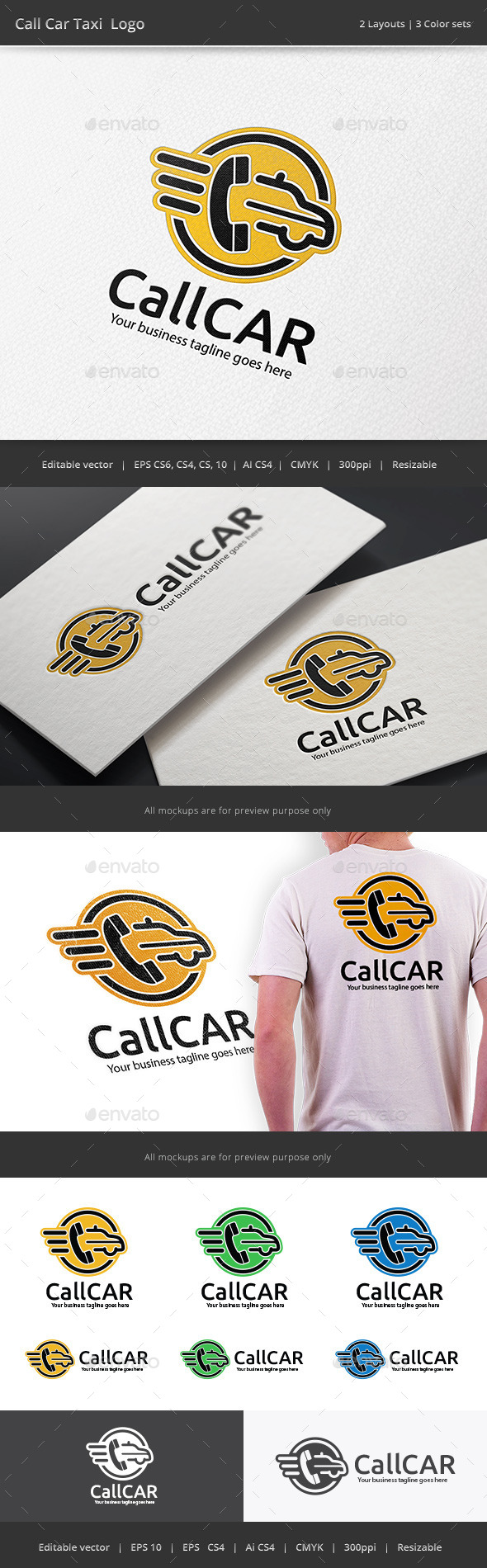 GraphicRiver Call Taxi Car Logo 9371325 GraphicRiver Call Taxi Car Logo 9371325