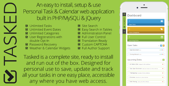 CodeCanyon Tasked PHP Task Management 9372768 CodeCanyon Tasked PHP Task Management 9372768