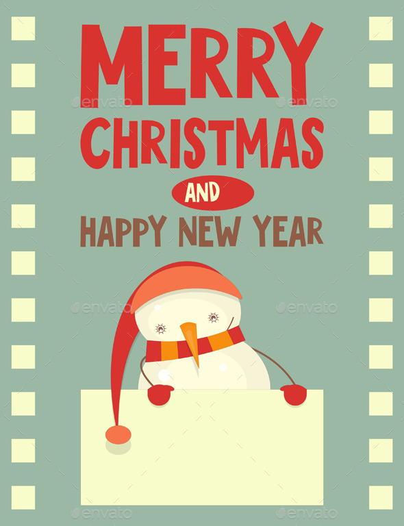 Merry Christmas Greeting Card