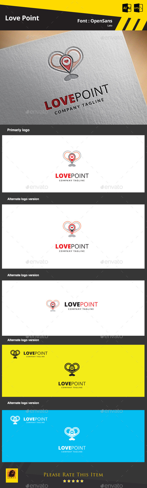 GraphicRiver Love point Logo Template 9374516 GraphicRiver Love point Logo Template 9374516