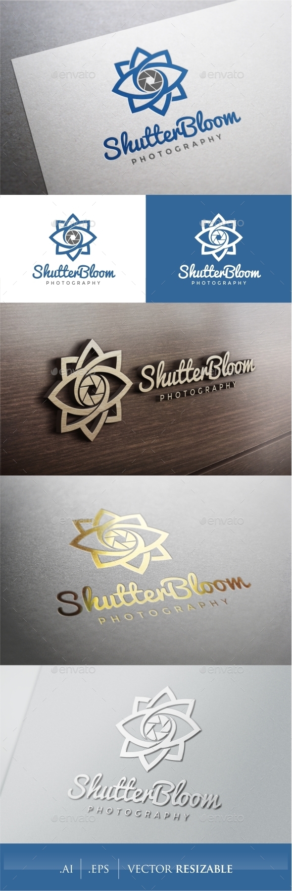 GraphicRiver Shutter Bloom Photography Logo 9374830 GraphicRiver Shutter Bloom Photography Logo 9374830