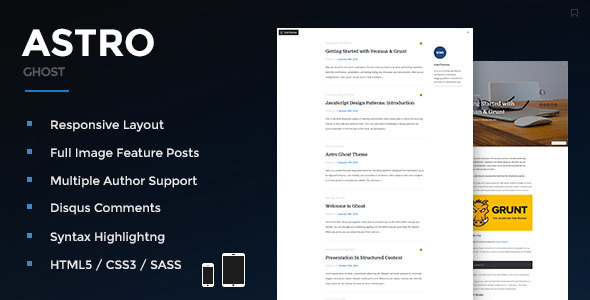 Astro - Responsive Ghost Theme