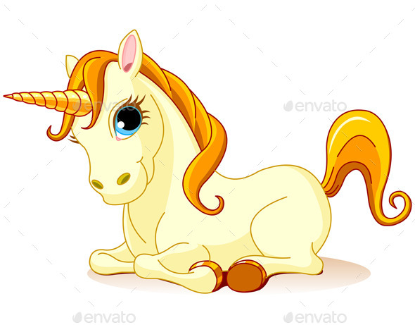 GraphicRiver Golden Unicorn 9375100 GraphicRiver Golden Unicorn 9375100