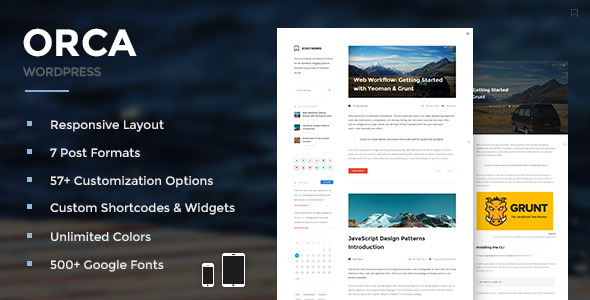 Orca - Responsive WordPress Blog Theme