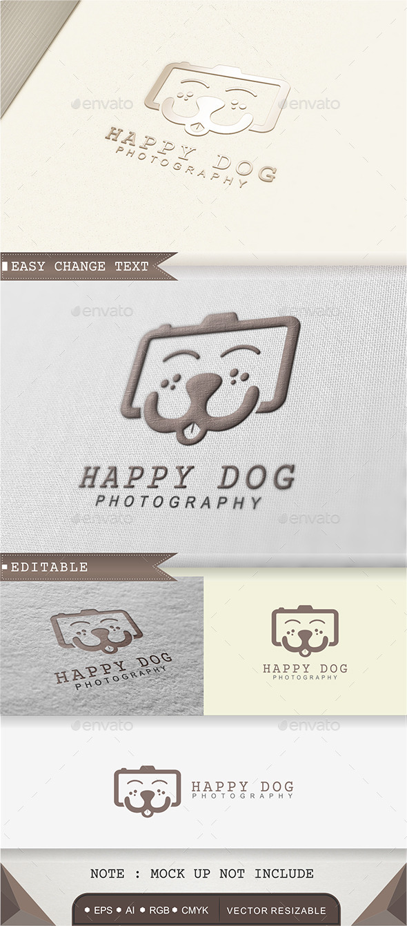 Happy Dog - Photography Logo