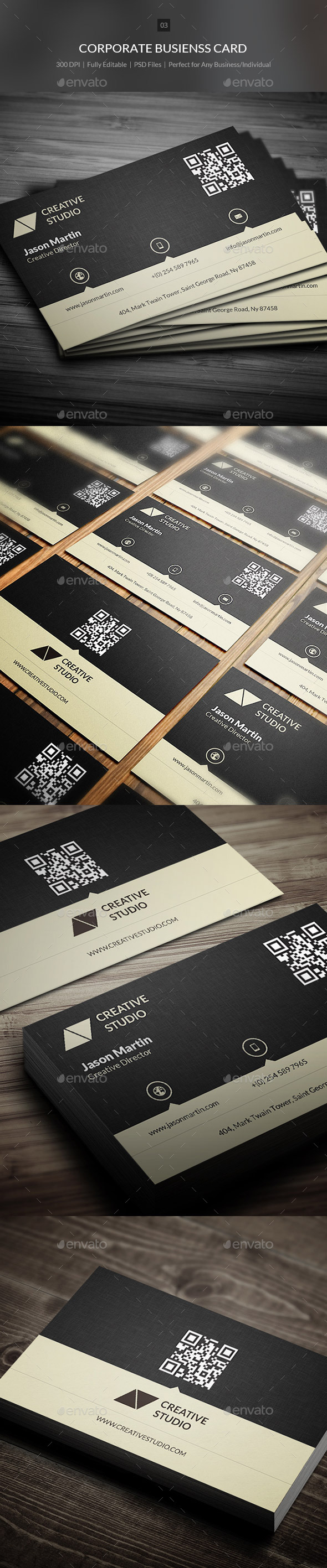 GraphicRiver Flat Corporate Business Card 03 9376403 GraphicRiver Flat Corporate Business Card 03 9376403