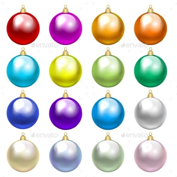 GraphicRiver Colorful Baubles 9376857 GraphicRiver Colorful Baubles 9376857