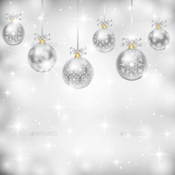 GraphicRiver Silver Baubles 9376876 GraphicRiver Silver Baubles 9376876