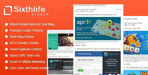 Sixthlife Search for Envato Affiliates Sixthlife Search for Envato Affiliates